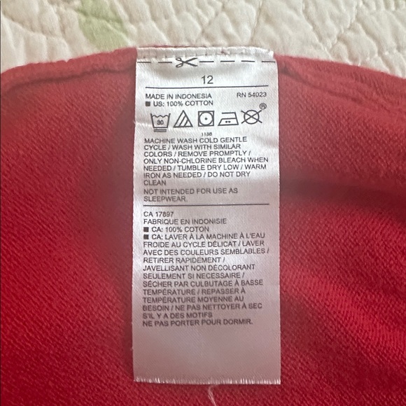 Red Ruffled Knit Top - Picture 5 of 6